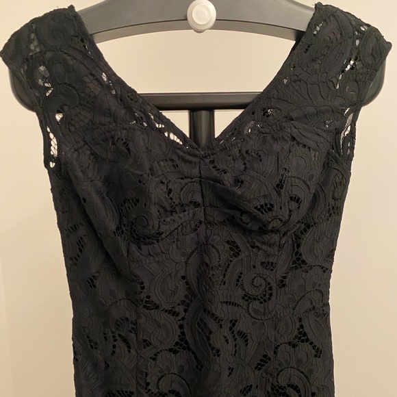 Lilly Pulitzer Rosaline Black Lace Dress - Never Worn - Size: 00 - Picture 5 of 7